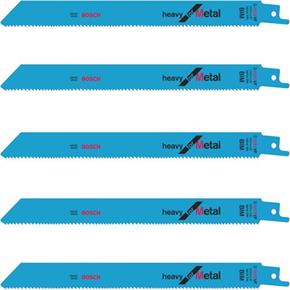 Bosch S1025VF 200mm Heavy for Metal Sabre Saw Blades (5pk)