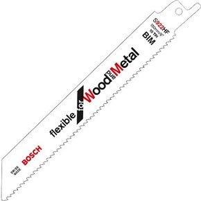 Bosch S922HF Sabre Saw Blade Wood+Metal (5pk)