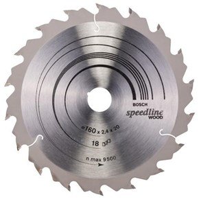 Bosch Speedline Wood TCT Saw Blade 160x18x20mm Bore