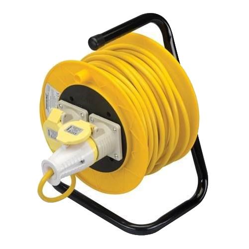 Cable Reel (110v, 2 Sockets, 25m Cable)