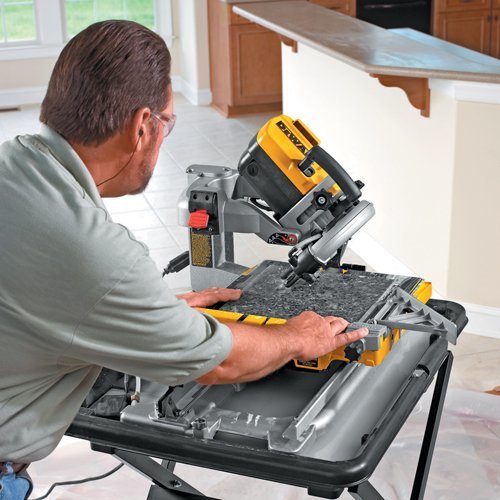 DeWalt D24000 Sliding Table Wet Tile Saw 250mm