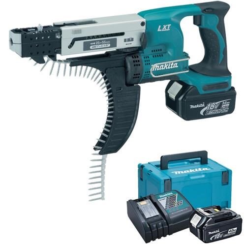 Makita DFR550RMJ 18V Collated Screw Gun (2x 4Ah)