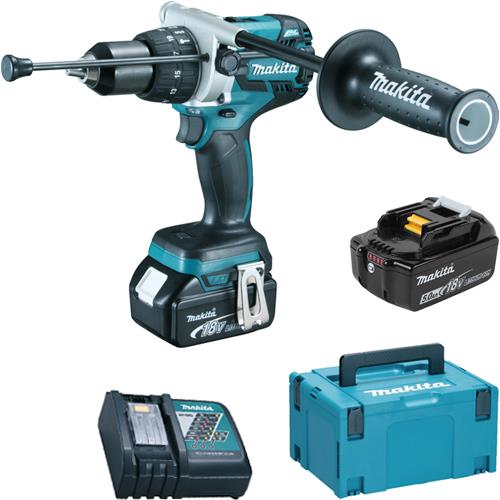 Makita DHP481RTJ 18V Brushless Combi Drill (2x 5Ah)