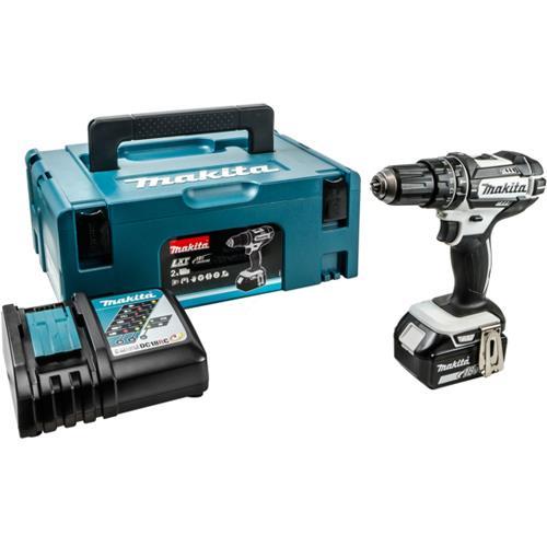 Makita DHP482 LXT Cordless 18V Combi Drill (2x 3Ah, Charger, MAKPAC)
