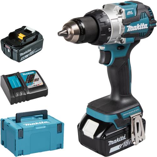 Makita DHP489 18V Heavy-duty Combi Drill (2x 5Ah)