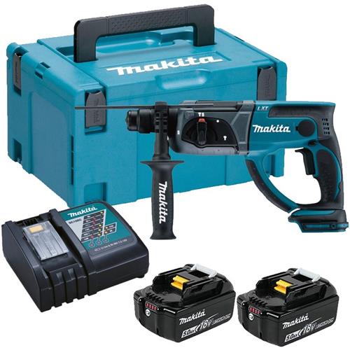 Makita DHR202 18V 2J 20mm SDS Drill (2x 5Ah)