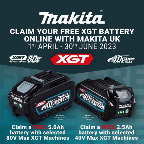 Makita DK0114G202 XGT 40V Combi Drill & Impact Driver Set (2x 2.5Ah)