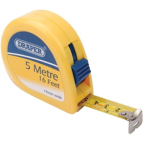 Draper 16ft/5m Measuring Tape with Belt Clip (31958)