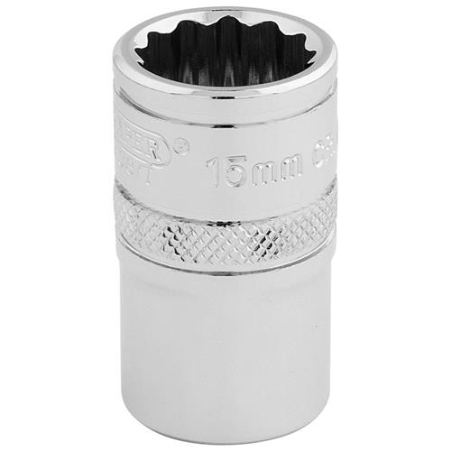 Draper 15mm 12pt Socket 1/2in Drive
