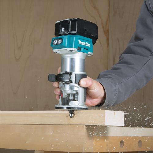 Makita DRT50 18V Router Trimmer (Body, Attachments, MakPac)