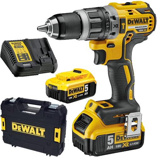 DeWalt DCD796P2 18V Compact Brushless Combi Drill (2x 5Ah)