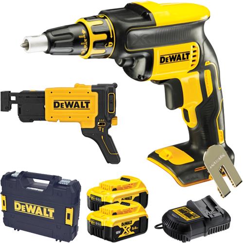 DeWalt DCF620P2K 18V Brushless Collated Drywall Screwdriver (2x 5Ah)