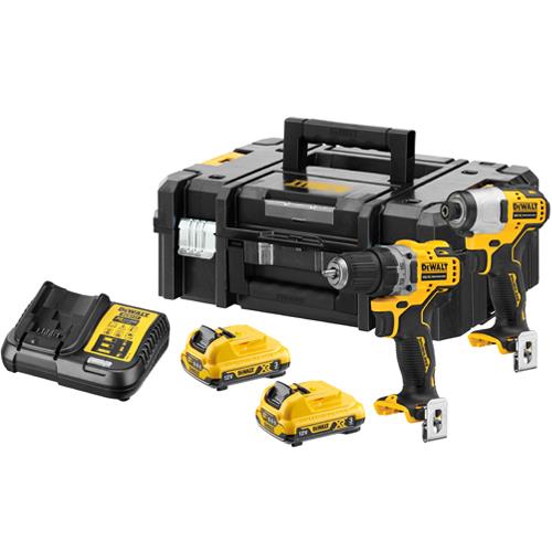 DeWalt DCK2110L2T 12V Drill Driver & Impact Driver Twin Pack (2x 3Ah)