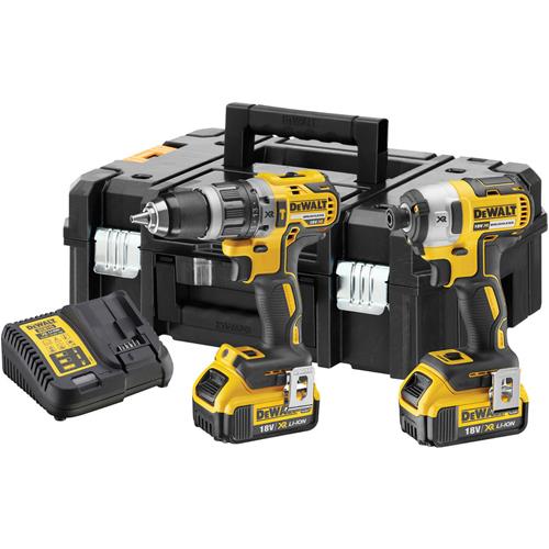 DeWalt DCK266 18V Brushless Combi Drill & Impact Driver Set (2x 4Ah)