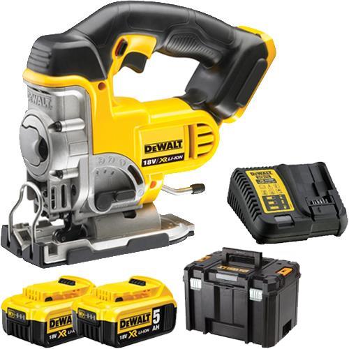 DeWalt DCS331P2 18V Jigsaw with 45° Bevel (2x 5Ah)