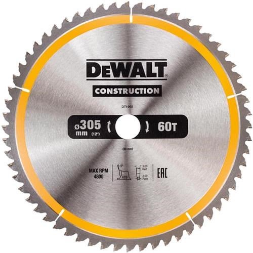 DeWalt DT1960 Circular Saw Blade 305mm x 30mm
