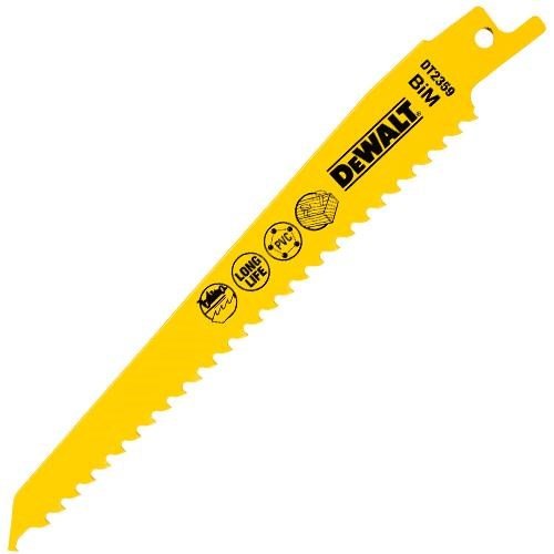 DeWalt Fast Reciprocating Blade Wood + Nails (Pkt5)