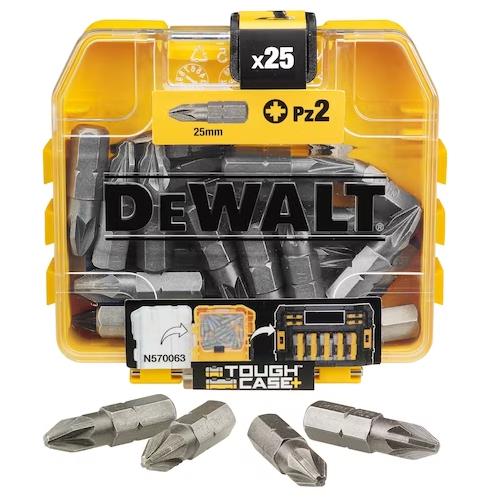 DeWalt 25mm PZ2 Screwdriver Bits (25pk)