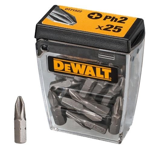 DeWalt 25mm Ph2 Screwdriver Bits (25pk)