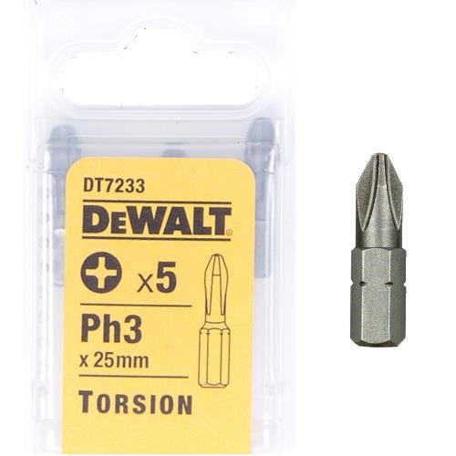 DeWalt 25mm Ph3 Torsion Bit x5