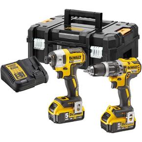 DeWalt DCK266 18V Brushless Combi Drill &amp; Impact Driver Set (2x 5Ah)