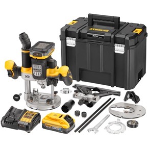 DeWalt DCW620 18V 1/2&quot; 70mm Plunge Router (2x 5Ah Powerstack)