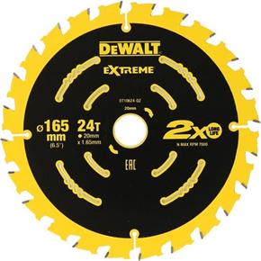 DeWalt 165x20mm 24T Extreme Circular Saw Blade
