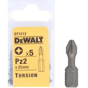 DeWalt 25mm Pz2 Torsion Bit x5