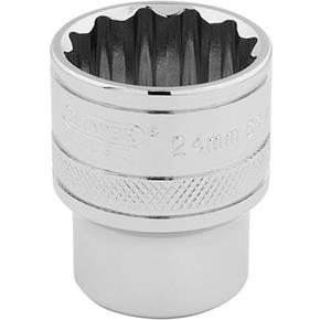 Draper Hi-Torq 12-Point Socket 24mm (1/2&quot; Square Drive)