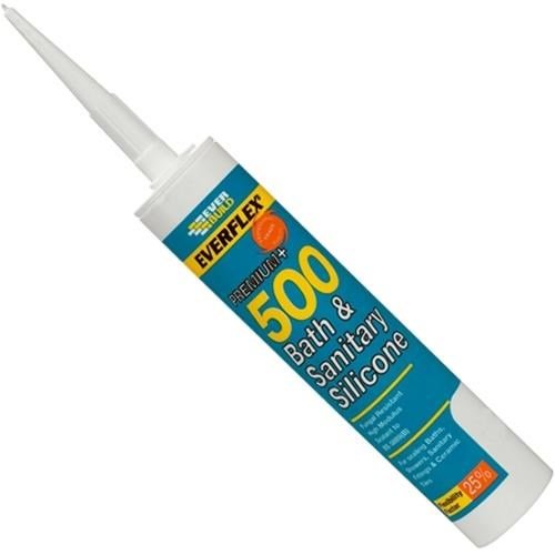 Everbuild 500 Bath + Sanitary Sealant (White)