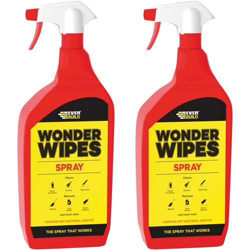 *2 PACK DEAL* Everbuild Wonder Wipes Spray 1L