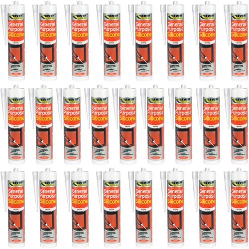 *25 PACK DEAL* Everbuild General-purpose Silicone White 280ml