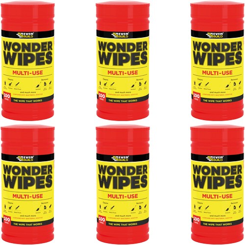 *6 PACK DEAL* Everbuild Multi-use Wonder Wipes (Tub of 100)