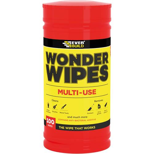 Everbuild Multi-use Wonder Wipes (Tub of 100)