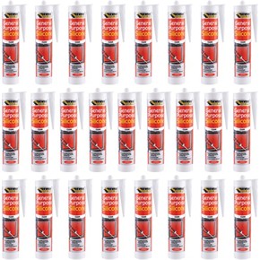 *25 PACK DEAL* Everbuild General-purpose Silicone Clear 280ml