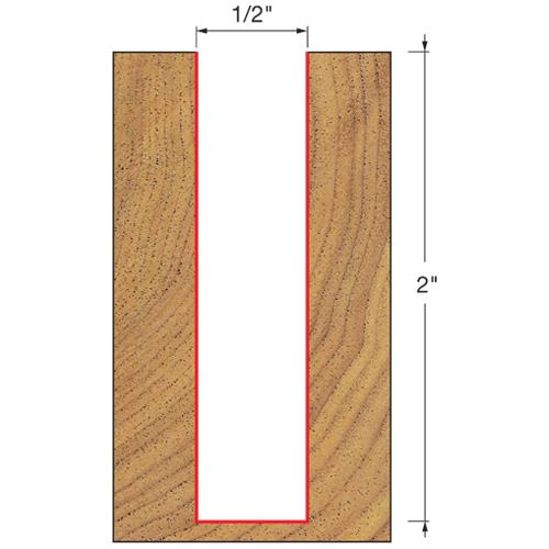 Freud 2" x 1/2" Kitchen Worktop Router Bit (1/2" Shank)