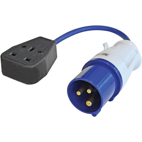 Faithfull 240v Fly Lead (16A Plug to 13A Socket)