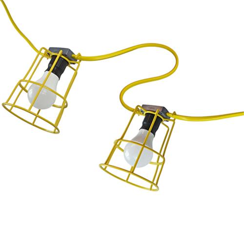 Faithfull FPPSLFESTLED 110v Festoon Lights (22m Cable with 10 LED Bulbs)