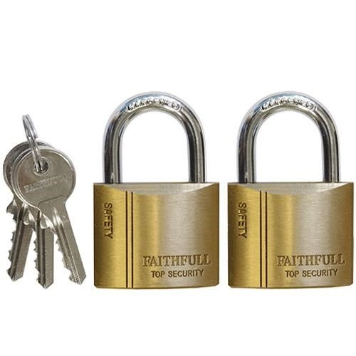 Faithfull Brass Padlocks (2pk)