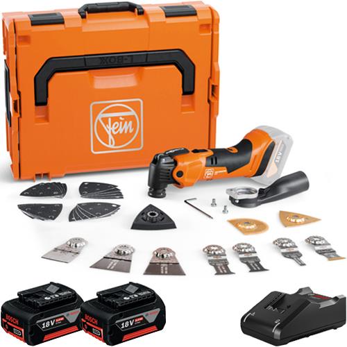 Fein AMM 500 AS 18V AMPShare Multitool Top Kit (2x 5Ah & Accessories)
