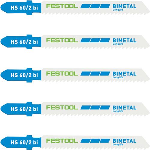 Festool 60mm Jigsaw Blades for Metal (5pk)