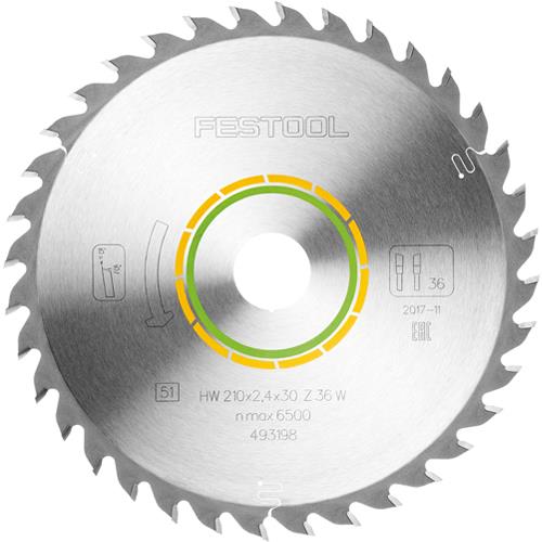 Festool TCT Sawblade 493198 210mm 36 Teeth