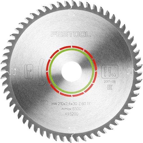 Festool TCT Sawblade  493200 210mm 60 Teeth