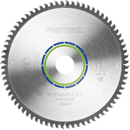 Festool TCT Sawblade 493201 210m 72 Teeth