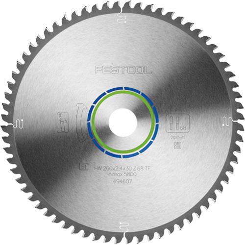 Festool TCT Sawblade 494607 260mm 68 Teeth