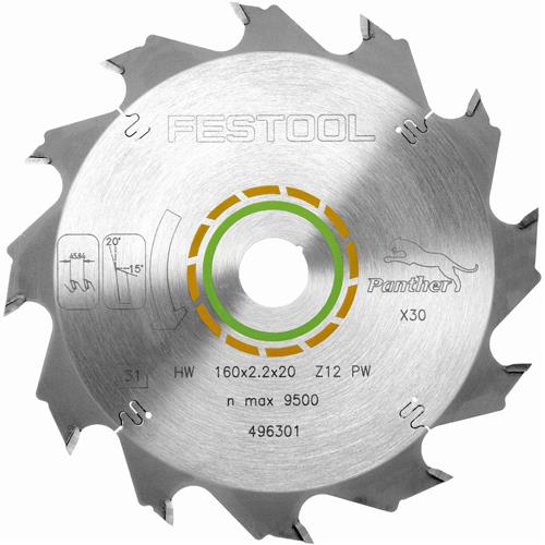 Festool 496301 160mm 12T TCT Blade (TS55, TSC55)