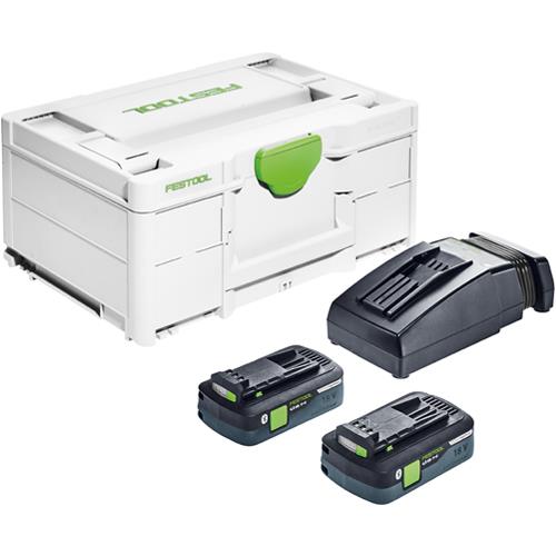 Festool Energy Set: 2x 4Ah High-power Batteries, Charger & Systainer