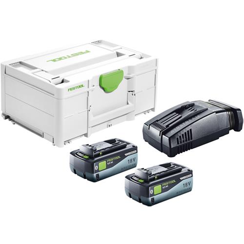 Festool 8Ah Batteries + SCA16 in Energy Systainer Set 577329