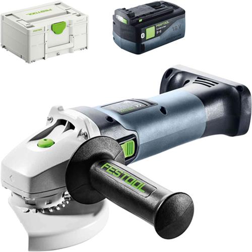 Festool AGC 18 18V 125mm Grinder (Body) *PROMO* with 5Ah Battery