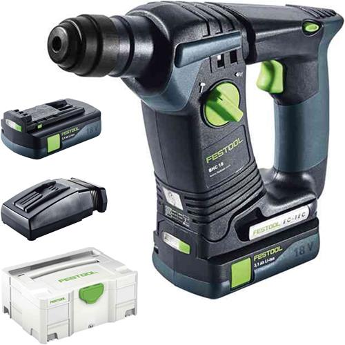 Festool BHC18 18V Brushless SDS Drill (2x 3.1Ah)